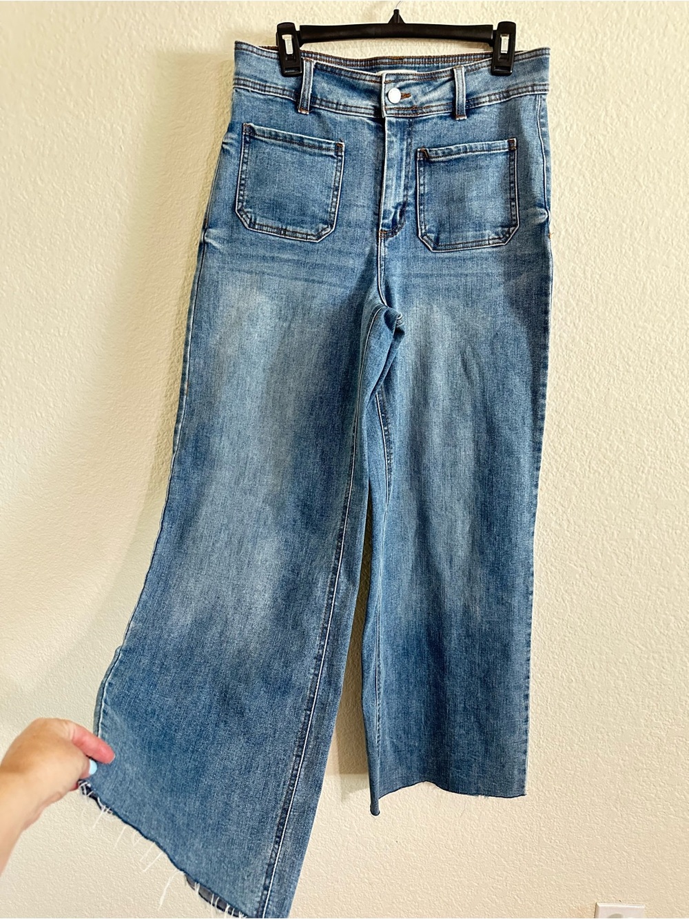 Oat New York Light Blue Wide Leg Jeans new out tags size 8   / 29